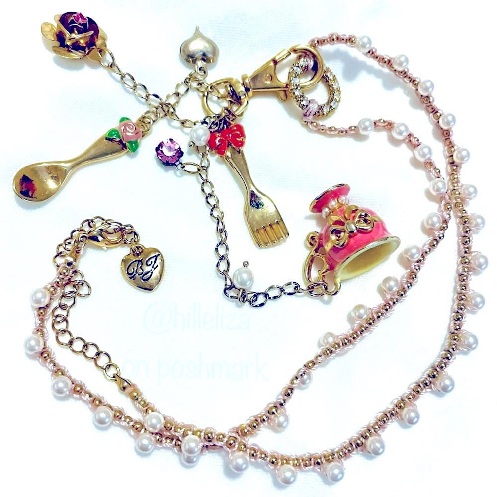 Betsey Johnson Vintage Tea Party Necklace NWT